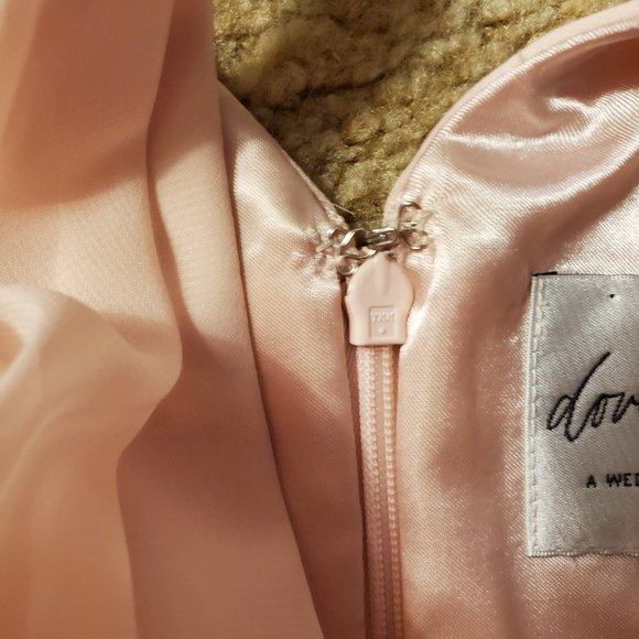 Dove & Dahlia Pink Chiffon Twist Front Dress sz 4 - Picture 5 of 13